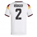 Tyskland Antonio Rudiger #2 Hjemmedrakt VM 2026 Kortermet